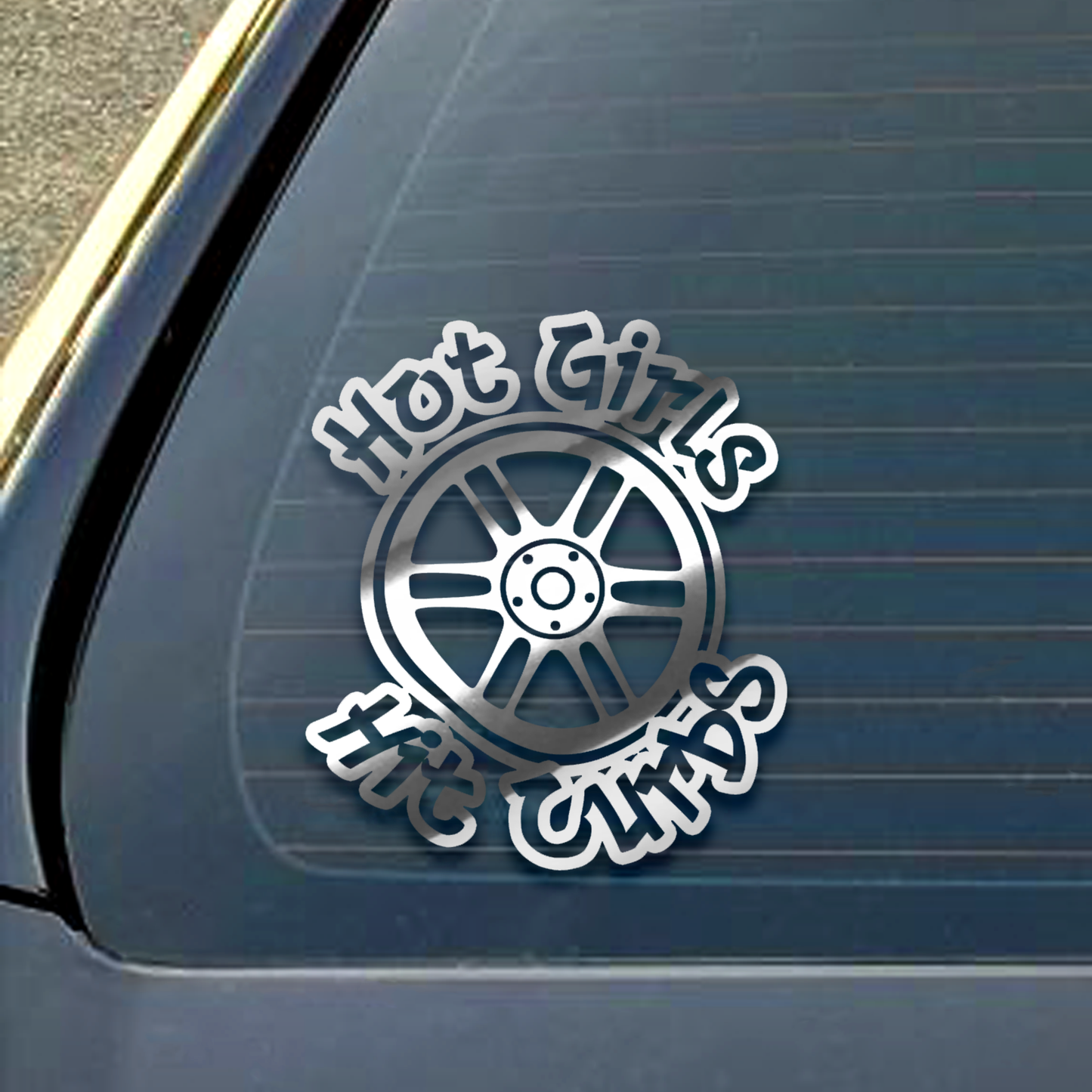 Hot Girls Hit Curbs Decal