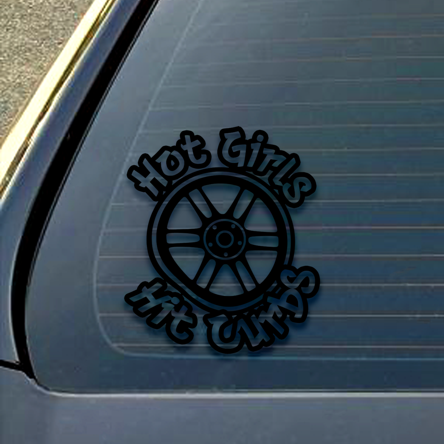 Hot Girls Hit Curbs Decal