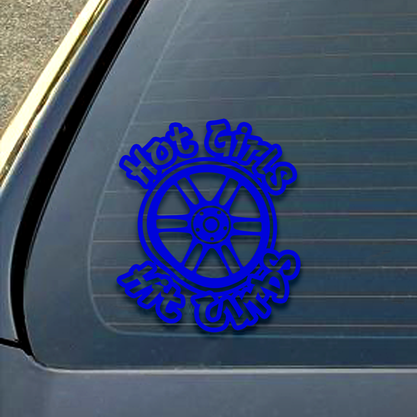 Hot Girls Hit Curbs Decal