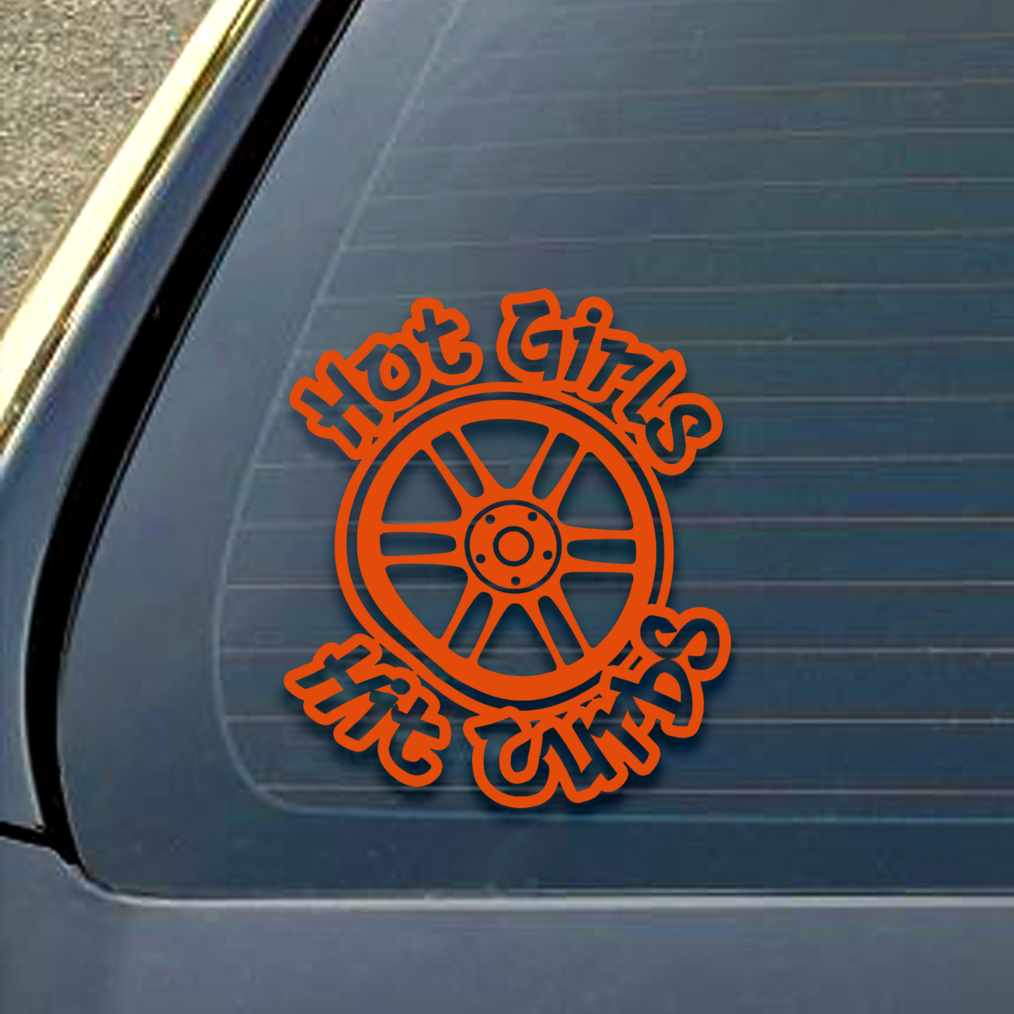 Hot Girls Hit Curbs Decal