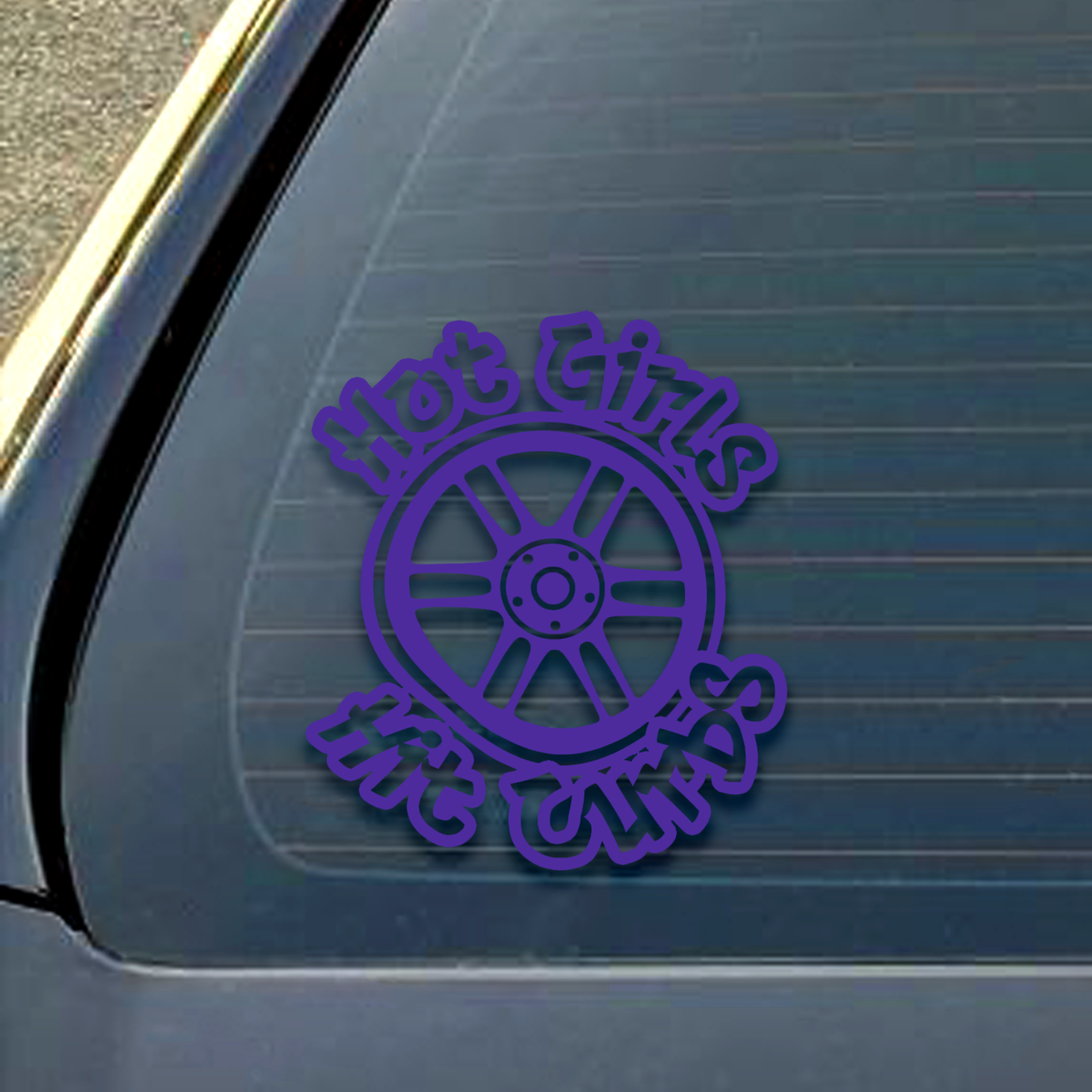 Hot Girls Hit Curbs Decal