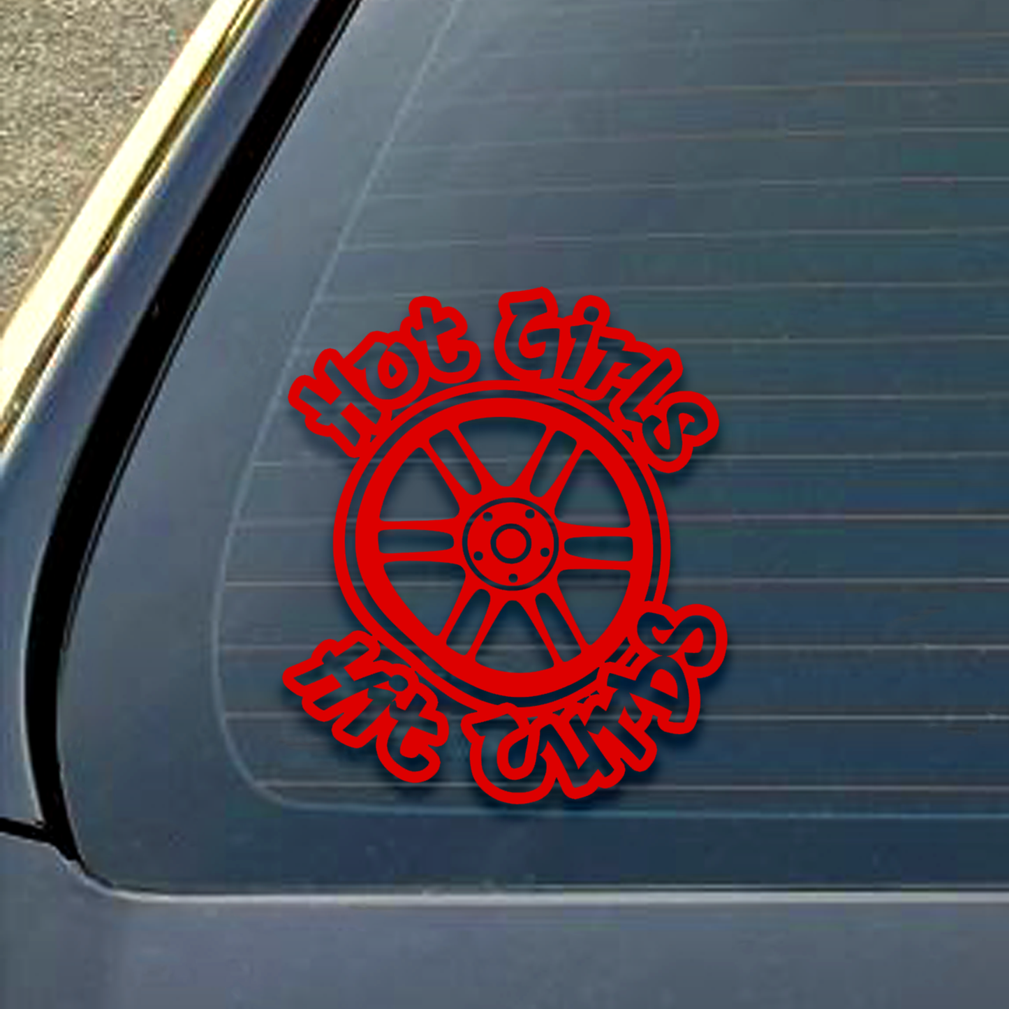 Hot Girls Hit Curbs Decal