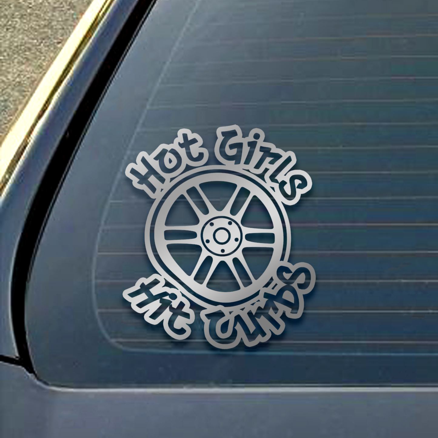 Hot Girls Hit Curbs Decal