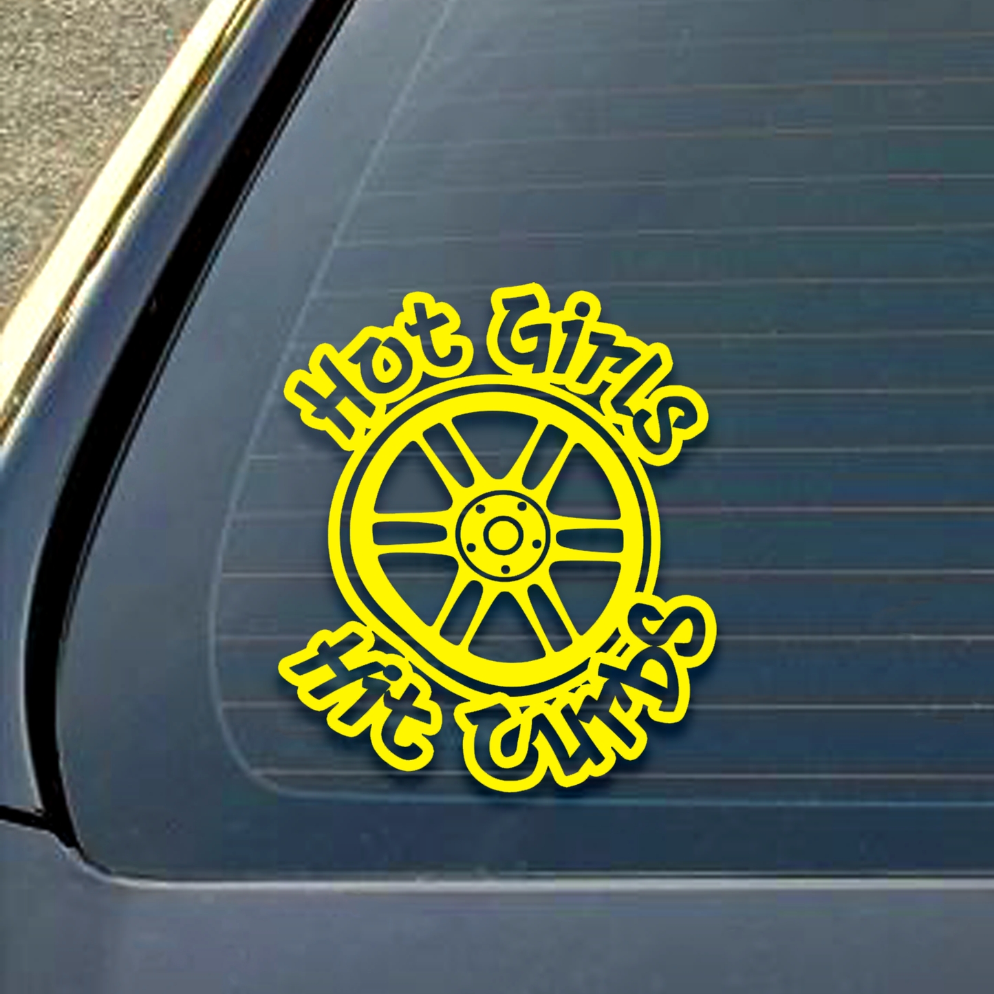 Hot Girls Hit Curbs Decal