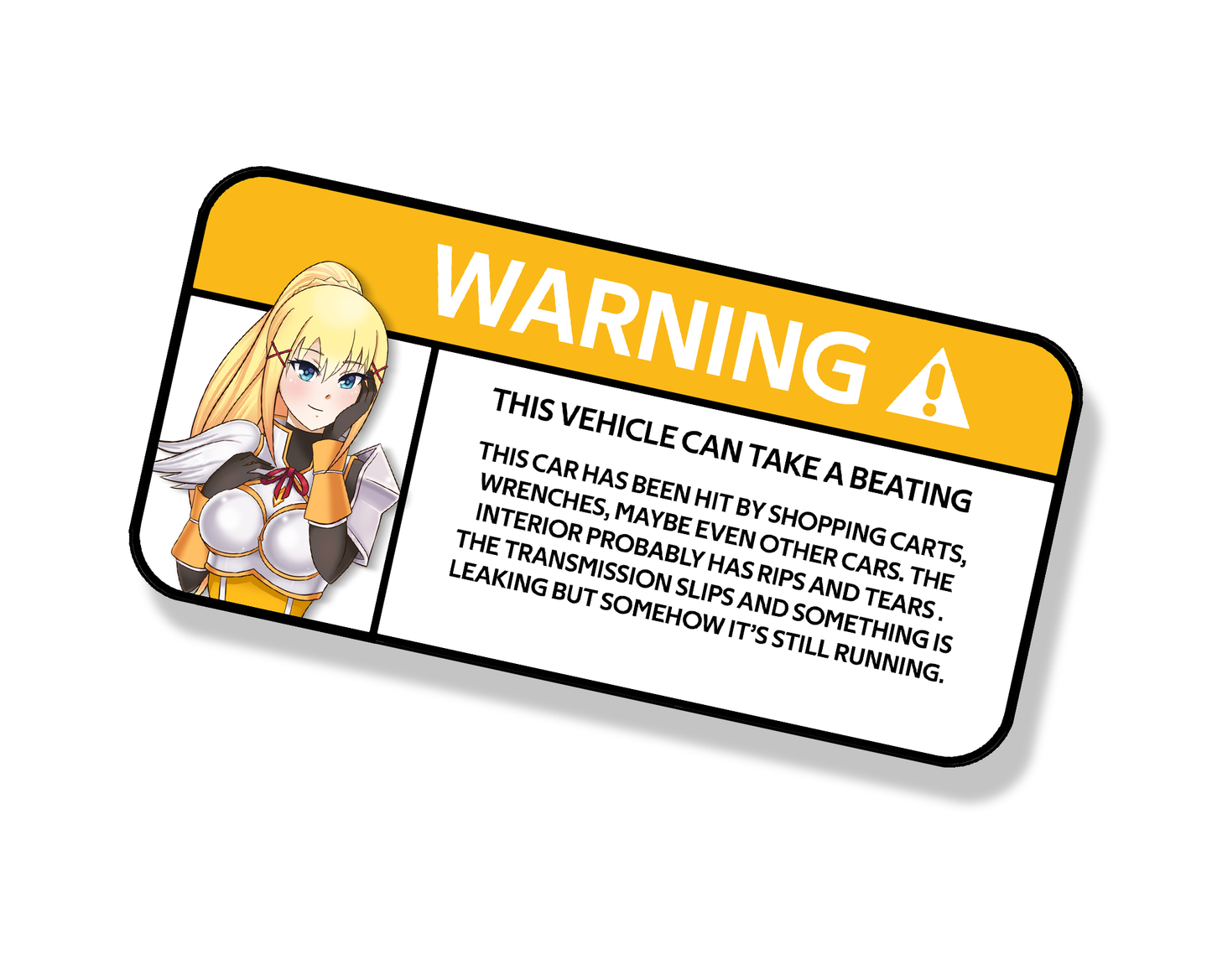 Beater Warning Label