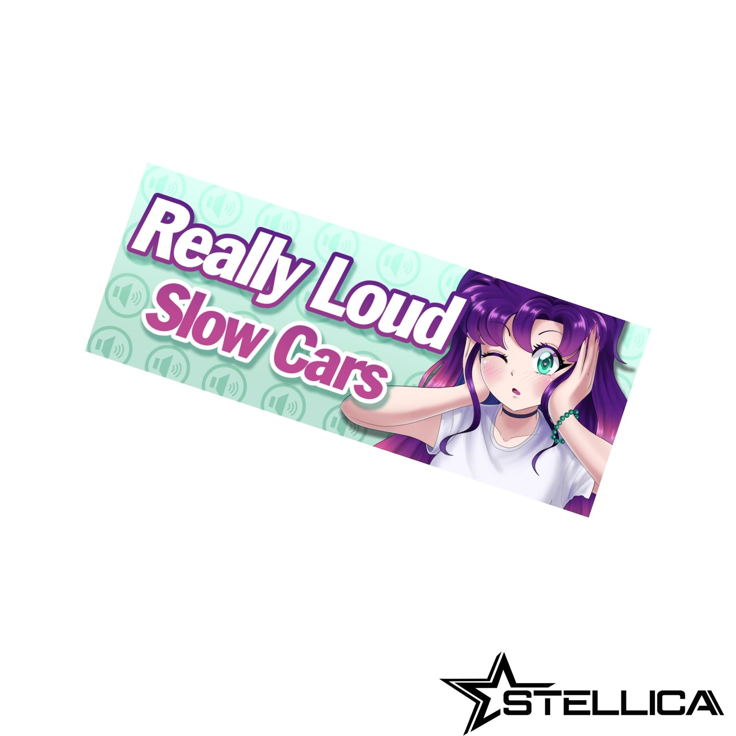 Loud Slow Cars Slap Sticker