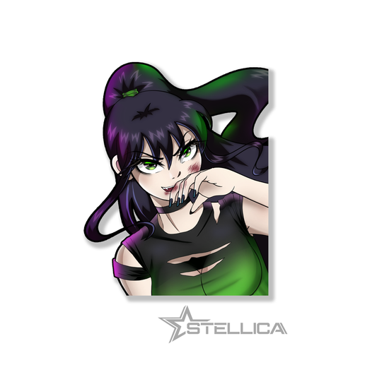 Dark Stellica Corner Sticker