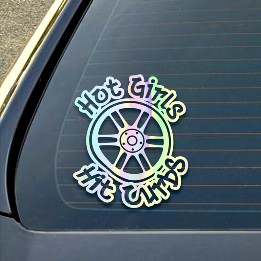 Hot Girls Hit Curbs Decal