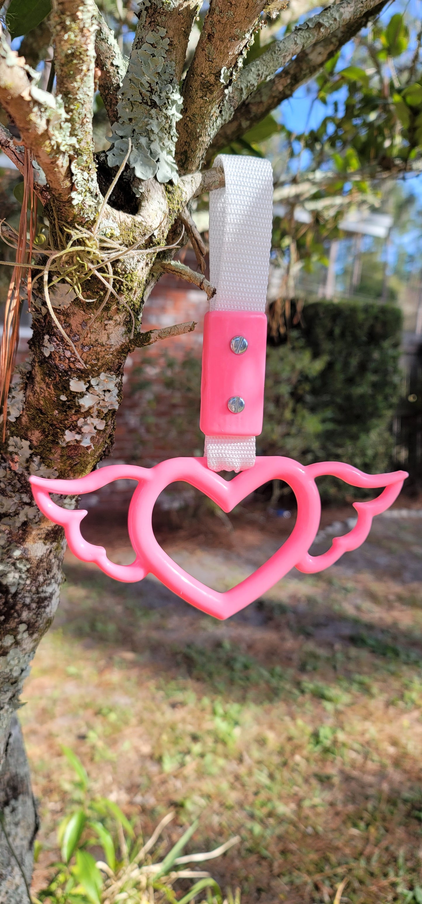 (Made to Order) Bright Pink Heart Wings Tsurikawa©