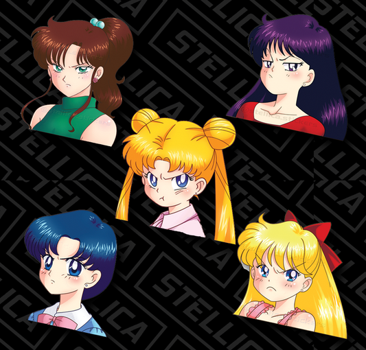 Pouty Sailors Stickers (Choose Option)