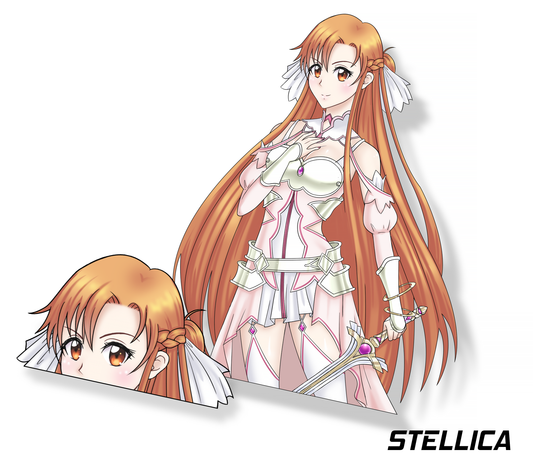 Asuna Yuuki Stacia Sticker or Peeker